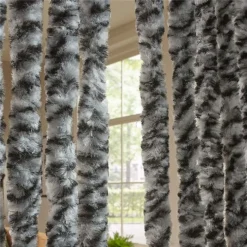 Gimeg Livin Outdoor Deurgordijn Chenille Kattenstaarten Zwart Wit 90 X 220 Cm. -Geheime Tuin Verkoop 1 3 gimeg livin outdoor deurgordijn chenille kattenstaarten zwart wit 90 220 cm detail 3417090
