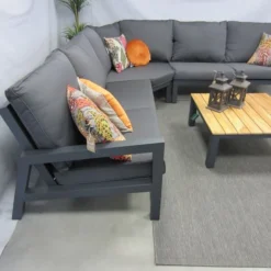 Te Velde Tuinmeubelen Jackson Aluminium Hoek-lounge Set 4 Delig -Geheime Tuin Verkoop 10 16 te velde tuinmeubelen jackson aluminium hoek lounge set 4 delig zijkant jackson4