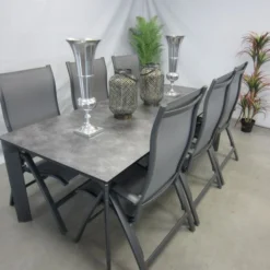 Te Velde Tuinmeubelen Tuinset Lecce Tuinstoel Met Kettler Diamond 220 Tuintafel