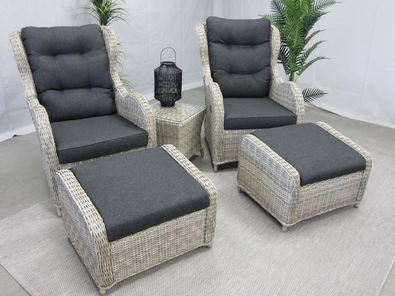 Te Velde Tuinmeubelen Riverside Verstelbare Lounge Set 2 Te Velde Tuinmeubelen Riverside Verstelbare Lounge Set - Afbeelding 2