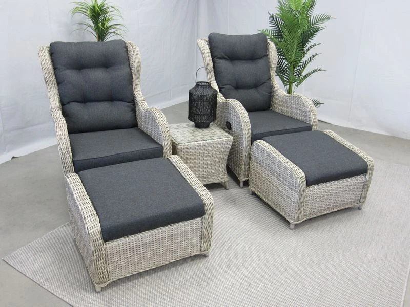 Te Velde Tuinmeubelen Riverside Verstelbare Lounge Set 3 Te Velde Tuinmeubelen Riverside Verstelbare Lounge Set - Afbeelding 3