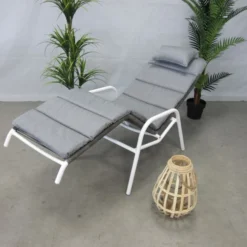 Suns Sora Relax Tuinstoel Mat Wit Met Kussen -Geheime Tuin Verkoop 12 8 suns sora relax tuinstoel mat wit met kussen 108453084125