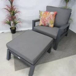 Te Velde Tuinmeubelen Jackson Aluminium Lounge Stoel -Geheime Tuin Verkoop 12 9 te velde tuinmeubelen jackson aluminium lounge stoel met voetenbank jacksonstoel