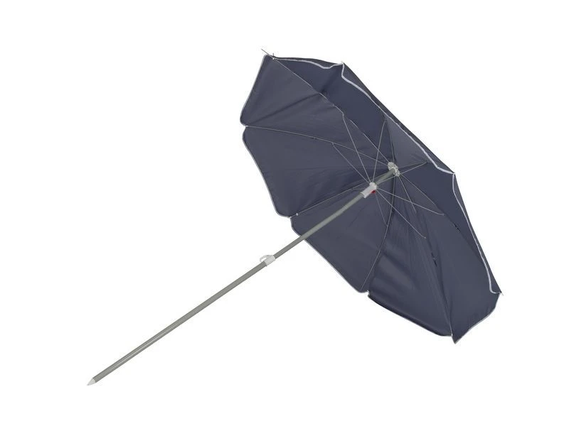 Bo-Camp Parasol Met Knikarm Ø 165 Cm Blauw 2 Bo-Camp Parasol Met Knikarm Ø 165 Cm Blauw - Afbeelding 2