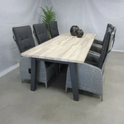 Te Velde Tuinmeubelen Tuinset Elize Met 4so Derby 240 Tafel