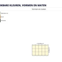 Nesling Coolfit Harmonica Schaduwdoek 2.90 Meter Breed 4 Meter Uitval -Geheime Tuin Verkoop 17 3 nesling coolfit harmonica schaduwdoek afmeting kleuren4