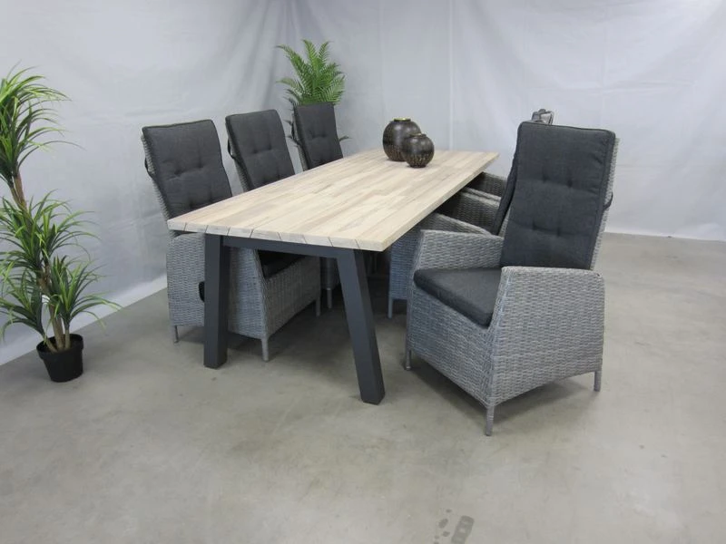 Te Velde Tuinmeubelen Tuinset Elize Met 4so Derby 240 Tafel 5 Te Velde Tuinmeubelen Tuinset Elize Met 4so Derby 240 Tafel - Afbeelding 5