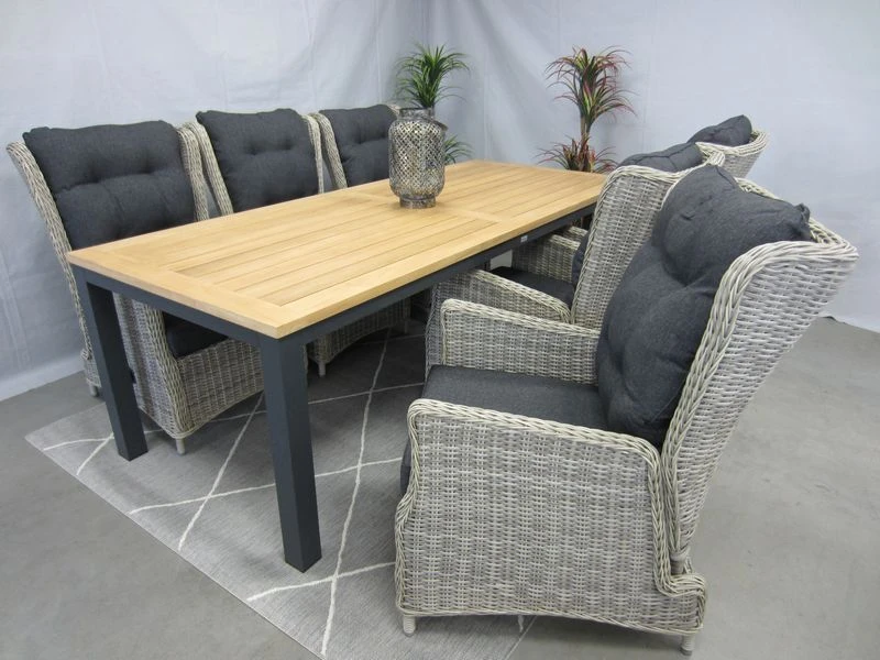 Te Velde Tuinmeubelen Tuinset Bombay Tuinstoel Met Palazzo Teak Tuintafel 4 Te Velde Tuinmeubelen Tuinset Bombay Tuinstoel Met Palazzo Teak Tuintafel - Afbeelding 4