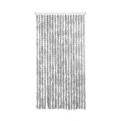 Gimeg Livin Outdoor Deurgordijn Chenille Kattenstaarten Grijs Donkergrijs 90 X 220 Cm.