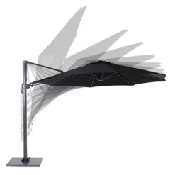 Garden Impressions Zweefparasol Hawaii 3,5 Mtr Zwart
