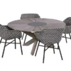 Hartman Tuinset Delphine Black-white Met Provence Tafel 150