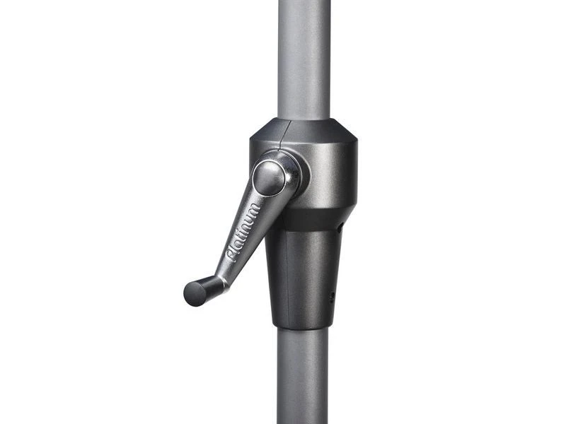 Platinum Parasol Riva 3,0 X 2,0 Mtr. Licht Grijs 4 Platinum Parasol Riva 3,0 X 2,0 Mtr. Licht Grijs - Afbeelding 4