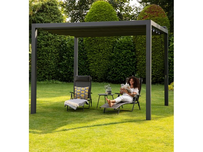 Nesling Prosail Waterproof Harmonica Schaduwdoek 2,97 X 3,97 Mtr. 2 Nesling Prosail Waterproof Harmonica Schaduwdoek 2,97 X 3,97 Mtr. - Afbeelding 2