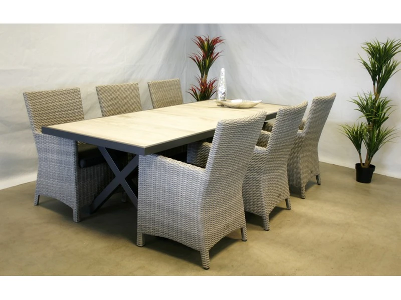 Te Velde Tuinmeubelen Tuinset Amy Met Canterbury Tuintafel 2 Te Velde Tuinmeubelen Tuinset Amy Met Canterbury Tuintafel - Afbeelding 2