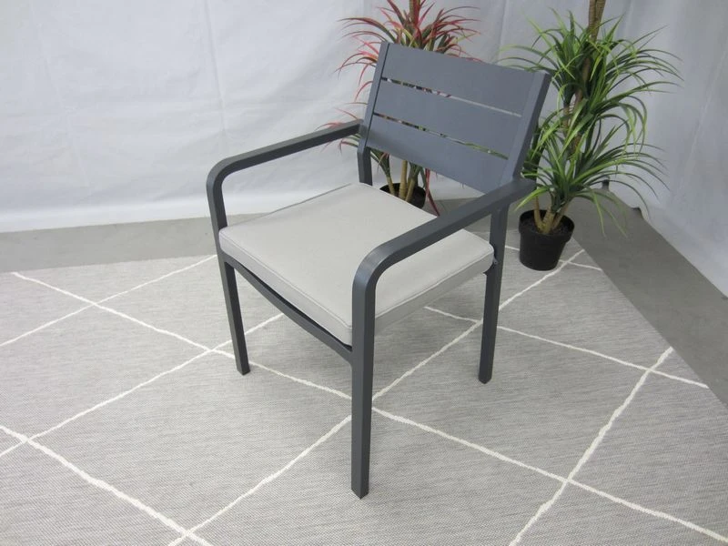 Te Velde Tuinmeubelen Barolo Aluminium Tuinstoel Antraciet 3 Te Velde Tuinmeubelen Barolo Aluminium Tuinstoel Antraciet - Afbeelding 3