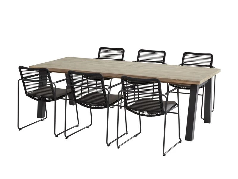 Taste By 4 Seasons Outdoor Tuinset Elba + Derby 240 Tafel 1 Taste By 4 Seasons Outdoor Tuinset Elba + Derby 240 Tafel