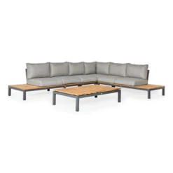 Suns Memphis Platform Teak Lounge Set XL Links -Geheime Tuin Verkoop 36 3 suns memphis platform teak lounge set xl links up en down 40368498599362
