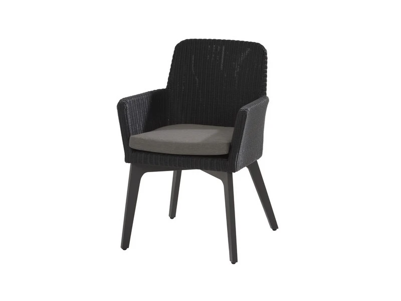 4SeasonsOutdoor Dining Tuinstoel Lisboa Antraciet Met Alu Frame 1 4SeasonsOutdoor Dining Tuinstoel Lisboa Antraciet Met Alu Frame