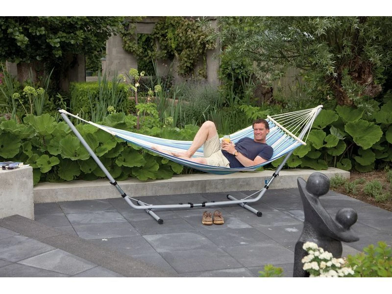 Bo-Garden Hangmat Samba Met Spreidstok Aurora 2 Bo-Garden Hangmat Samba Met Spreidstok Aurora - Afbeelding 2