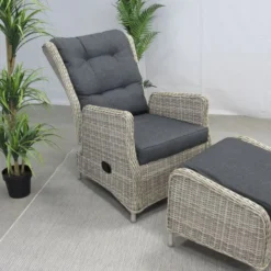 Te Velde Tuinmeubelen Bombay Verstelbare Tuin-loungestoel -Geheime Tuin Verkoop 45 8 te velde tuinmeubelen bombay lounge stoel met voetenbank