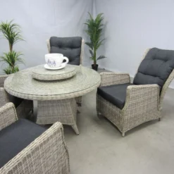 Te Velde Tuinmeubelen Tuinset Bombay Met Ronde Tafel + Lazy Susan -Geheime Tuin Verkoop 48 10 te velde tuinmeubelen tuinset bombay met ronde tafel lazy susan bombaydiningset