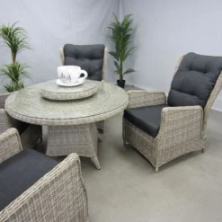 Te Velde Tuinmeubelen Tuinset Bombay Met Ronde Tafel + Lazy Susan -Geheime Tuin Verkoop 48 9 te velde tuinmeubelen tuinset bombay met ronde tafel lazy susan bombaydiningset