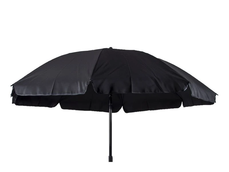 Bo-Camp Parasol Met Knikarm Ø 165 Cm Zwart 1 Bo-Camp Parasol Met Knikarm Ø 165 Cm Zwart