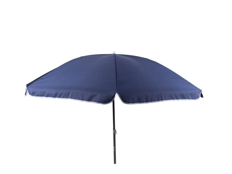 Bo-Camp Parasol Met Knikarm Ø 250 Cm Blauw 1 Bo-Camp Parasol Met Knikarm Ø 250 Cm Blauw