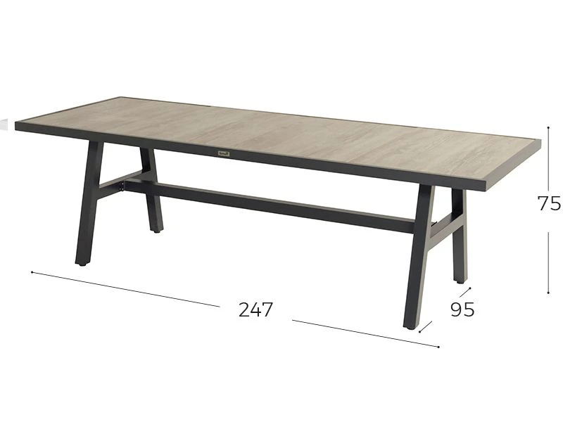Hartman Athens Tuintafel 247 Xerix 2 Hartman Athens Tuintafel 247 Xerix - Afbeelding 2