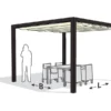 Nesling Aluminium Pergola Optiva Coolfit 319 X 419 Gebroken Wit