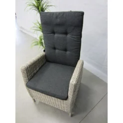 Te Velde Tuinmeubelen Ross Gasveer Verstelbare Tuinstoel Misty Grey