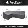 Platinum AeroCover Lounge-diningset Hoes Hoekset Links 270