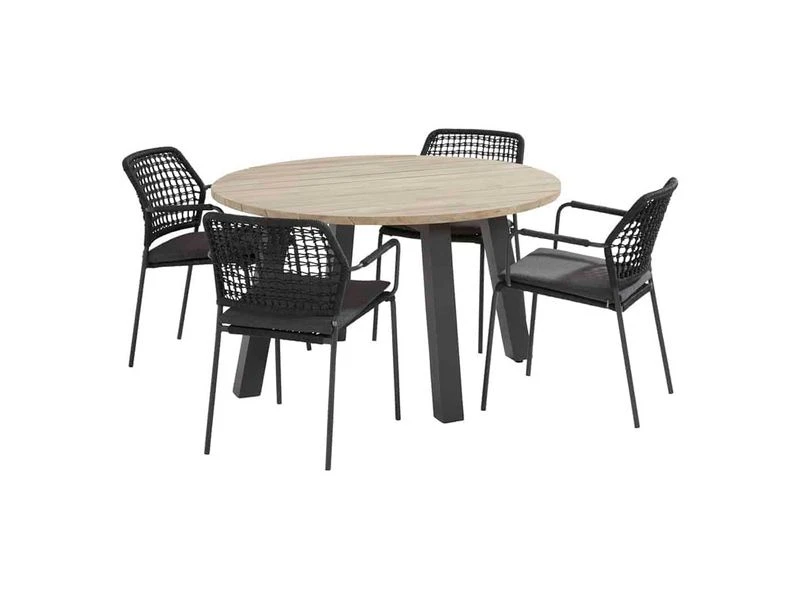 Taste By 4 Seasons Outdoor Tuinset Barista + Derby Ronde Tafel 1 Taste By 4 Seasons Outdoor Tuinset Barista + Derby Ronde Tafel
