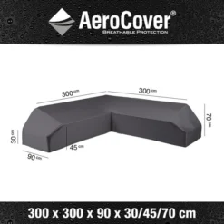 Platinum AeroCover Loungesethoes Platformset L-vorm 300