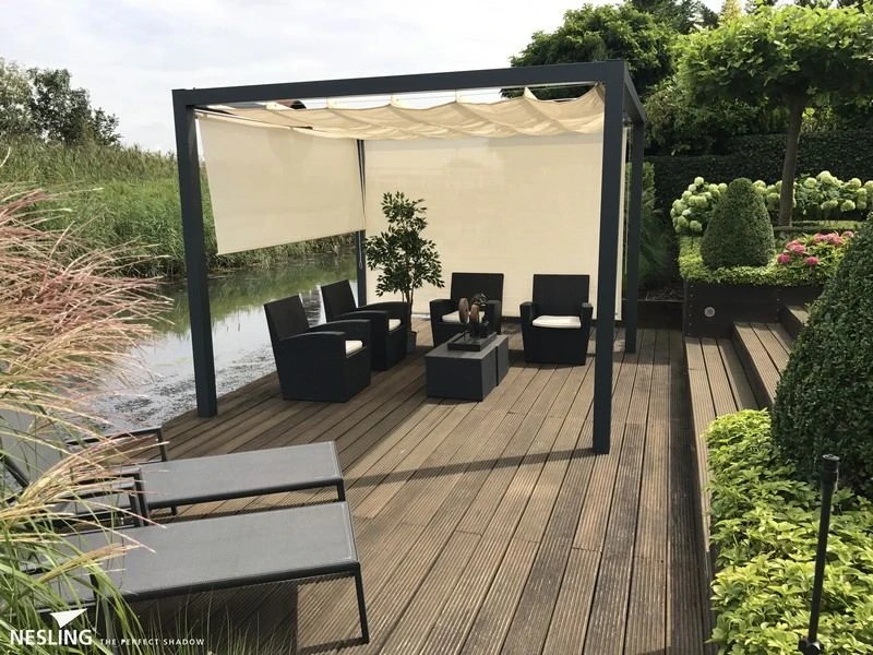 Nesling Pergola Aluminium Vrijstaand 3,19 X 4,19 Mtr. 2 Nesling Pergola Aluminium Vrijstaand 3,19 X 4,19 Mtr. - Afbeelding 2