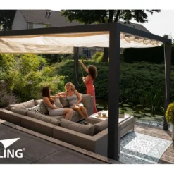 Nesling Aluminium Pergola Optiva Coolfit 402 X 402 Antraciet -Geheime Tuin Verkoop 7 2 nesling aluminium pergola optiva coolfit 402 x 402 antraciet sfeer n760 506 373