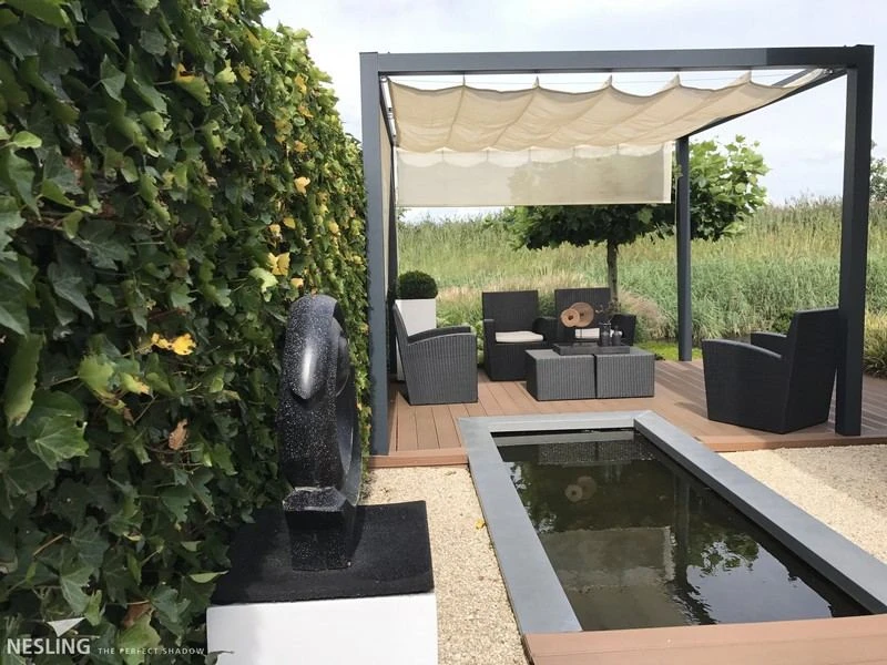 Nesling Pergola Aluminium Vrijstaand 3,19 X 4,19 Mtr. 3 Nesling Pergola Aluminium Vrijstaand 3,19 X 4,19 Mtr. - Afbeelding 3