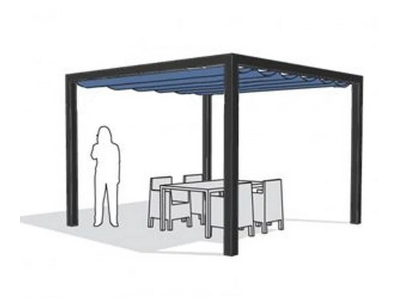 Nesling Pergola Aluminium Vrijstaand 3,19 X 4,19 Mtr. 5 Nesling Pergola Aluminium Vrijstaand 3,19 X 4,19 Mtr. - Afbeelding 5