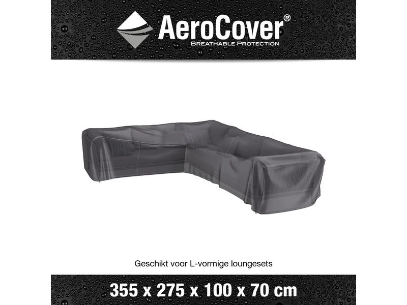 Platinum Aerocover Loungesethoes Hoekset Links 355x275x100xH70 2 Platinum Aerocover Loungesethoes Hoekset Links 355x275x100xH70 - Afbeelding 2