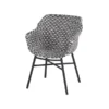 Hartman Tuinstoel Delphine Zwart-wit