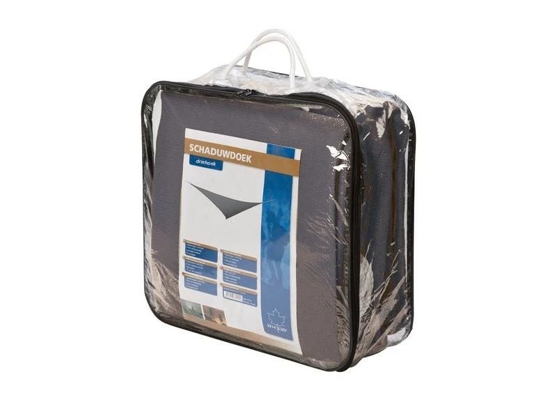 Bo Camp Schaduwdoek Driehoek Antraciet 3 Bo Camp Schaduwdoek Driehoek Antraciet - Afbeelding 3