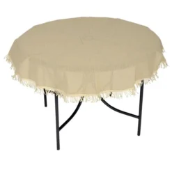 Lesli Tafelkleed Rond 130 Cm -Geheime Tuin Verkoop lesli tafelkleed rond 130 beige 46523