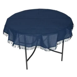 Lesli Tafelkleed Rond 160 Cm -Geheime Tuin Verkoop lesli tafelkleed rond 160 blauw 46525