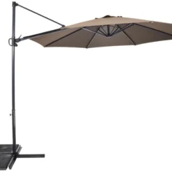 Lesli Zweef Parasol Gemini De Luxe 3 Mtr -Geheime Tuin Verkoop lesli zweefparasol gemini de luxe 3 meter taupe 53044