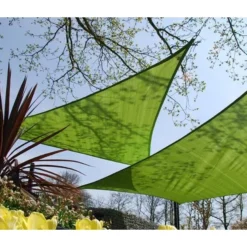 Nesling Coolfit Schaduwdoek Driehoek 5 X 5 X 5 Meter -Geheime Tuin Verkoop nesling coolfit schaduwdoek driehoek lime groen