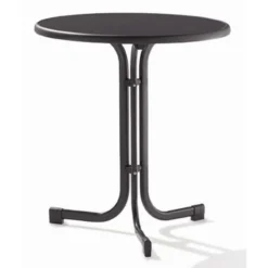 Sieger Tuin-tafel Ø 70 Cm D.grijs Leisteen Decor.