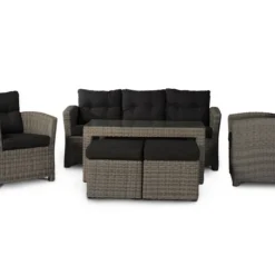 Te Velde Tuinmeubelen San Marino Lounge Dining Set 6 Delig